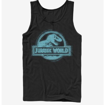 Jurassic World Fallen Kingdom Glitch Logo Tank