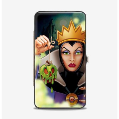 Disney Snow White The Evil Queen Poisoned Apple Pose Diablo Flying Hinged Wallet