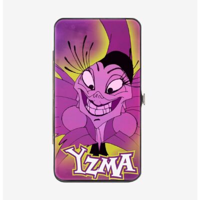 Disney The Emperor’s New Groove Yzma Smiling Pose Fish Icon Fuschias Hinged Wallet