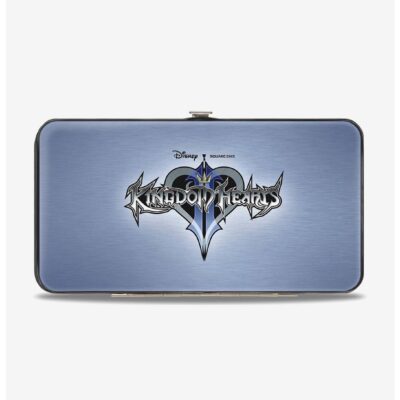 Disney Kingdom Hearts II Logo Silver Hinged Wallet