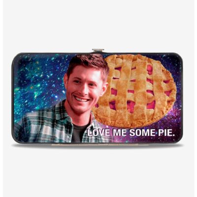 Supernatural Dean Smiling Pie Galaxy Hinged Wallet