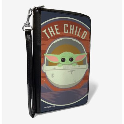 Star Wars The Mandalorian The Child Carriage Landscape Zip-Around Wallet