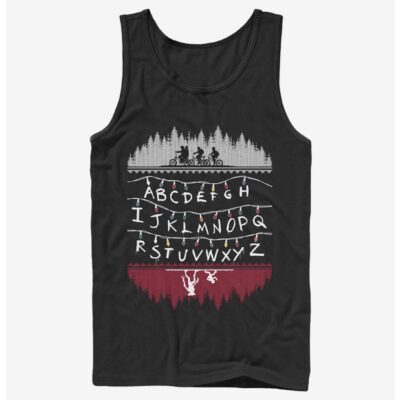 Stranger Things Alphabet Lights Tank Top