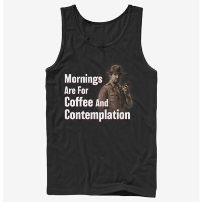 Stranger Things Coffee and Contemplation Hopper Tank Top