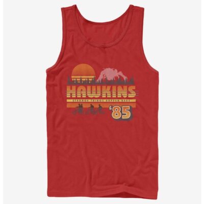 Stranger Things Hawkins Vintage Sunset Tank Top