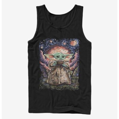 Star Wars The Mandalorian The Child Starry Night Tank Top