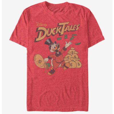 Disney Ducktales Scrooge Throwing Dollars T-Shirt