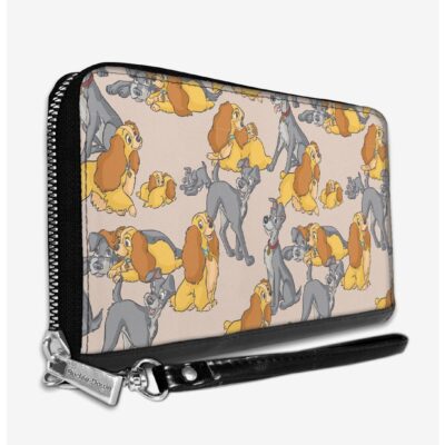 Buckle-Down Disney Lady And The Tramp With Puppies Zip-Around Wallet