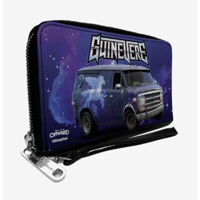 Disney Pixar Onward Barley Lightfoots Van Guinevere Galaxy Purples Zip Around Rectangle Wallet