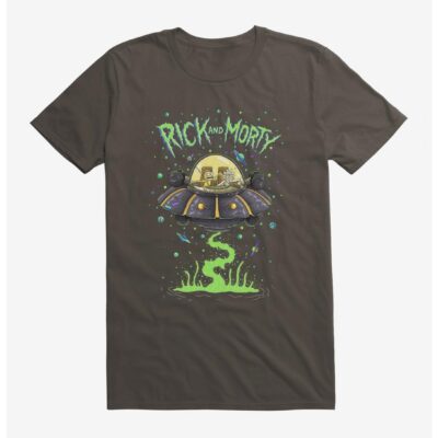 Rick And Morty The Space Cruiser Neon T-Shirt