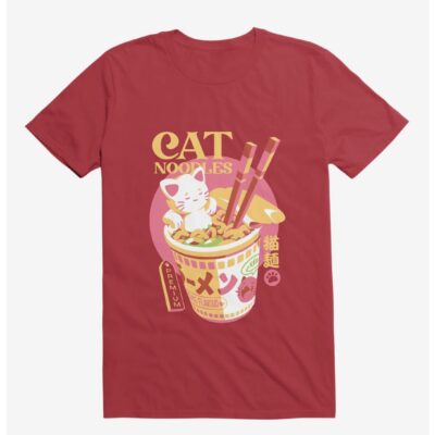 Cat Noodles Red T-Shirt