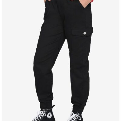 Black Cargo Jogger Pants