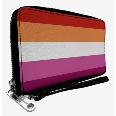 Lesbian Flag Zip Around Wallet