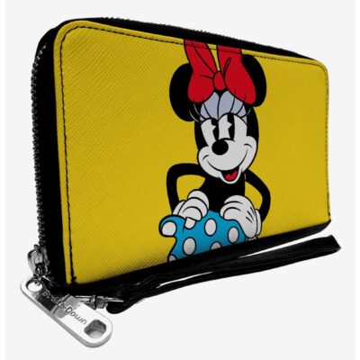 Disney Minnie Mouse Style Smiling Zip Around Wallet