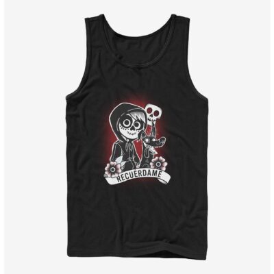 Disney Pixar Coco Recuerdame Tattoo Tank