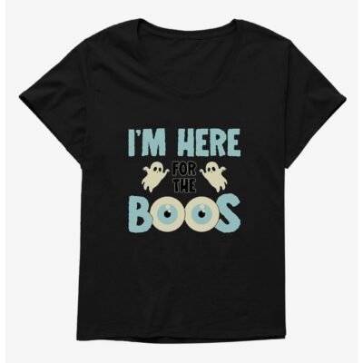 Halloween Here For The Boos Girls Plus Size T-Shirt