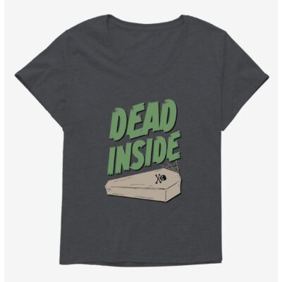 Halloween RIP Dead Inside Girls Plus Size T-Shirt