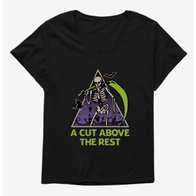 Halloween Cut Above The Rest Skeleton Plus Size T-Shirt