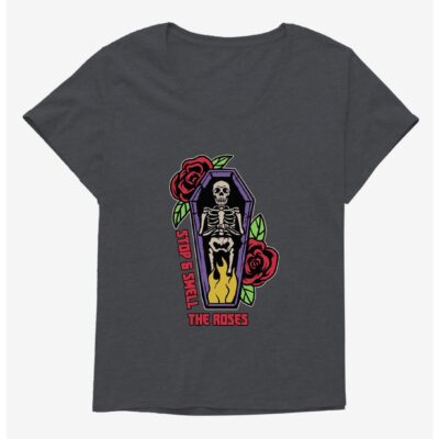 Halloween Smell The Roses Plus Size T-Shirt