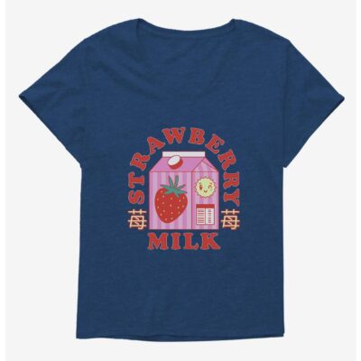 Strawberry Milk Sun Berries Girls T-Shirt Plus Size