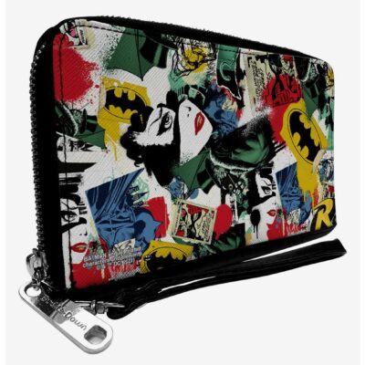 DC Comics Batman And Gotham City Villains Graffiti Zip Around Wallet