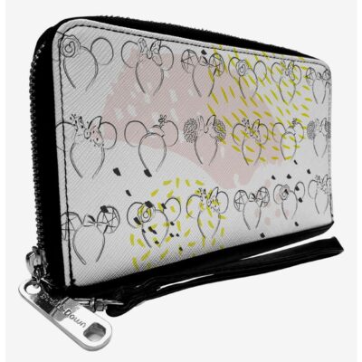 Disney Minnie Mouse Sketch Zip Around Wallet