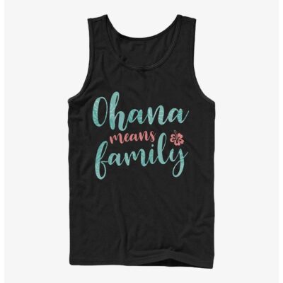 Disney Lilo & Stitch Ohana Script Tank