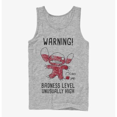 Disney Lilo & Stitch Warning Drawing Sitch Tank