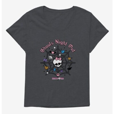 Monster High Color Ghouls Night Out Spiderweb Girls T-Shirt Plus Size