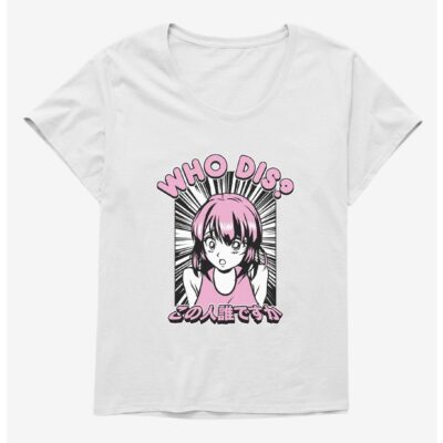 Anime Girl Who Dis Girls T-Shirt Plus Size