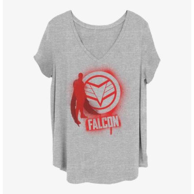 Marvel The Falcon and the Winter Soldier Falcon Spray Paint Girls T-Shirt Plus Size