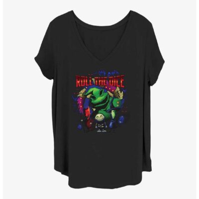 Disney The Nightmare Before Christmas Oogie Boogie Dice Girls T-Shirt Plus Size