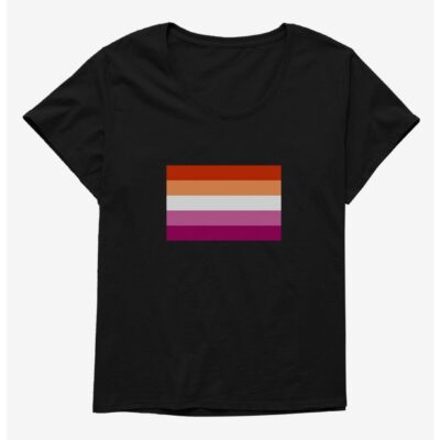 Pride Lesbian Flag T-Shirt Plus Size