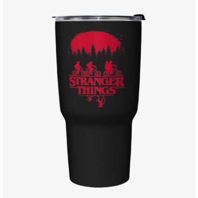 Stranger Things Riding Bikes Travel Mug