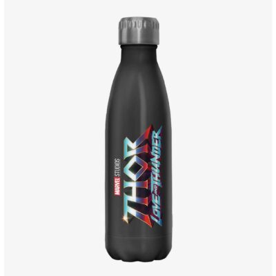 Marvel Thor: Love and Thunder Logo Stainless Steel Water Bottle