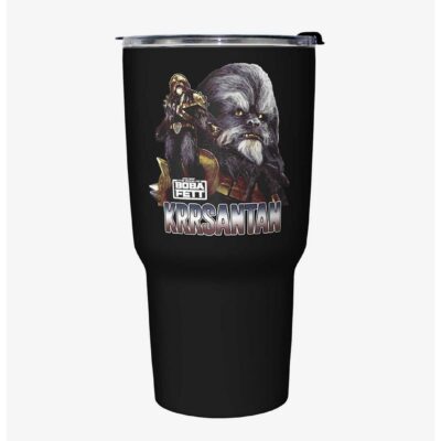 Star Wars The Book of Boba Fett Questions Later Black Stainless Steel Travel Mug