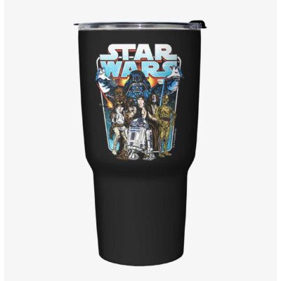 Star Wars Classic Battle Black Stainless Steel Travel Mug