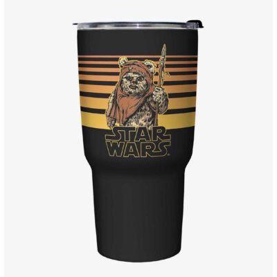 Star Wars Ewok Gradient Black Stainless Steel Travel Mug