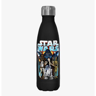 Star Wars Classic Battle Black Stainless Steel Water Bottle