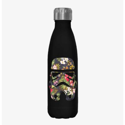 Star Wars Flower Storm Black Stainless Steel Water Bottle