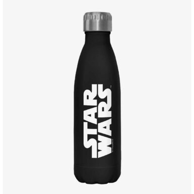 Star Wars Simplest Logo Black Stainless Steel Water Bottle