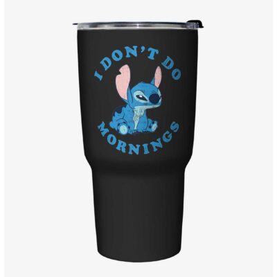 Disney Lilo & Stitch No Mornings Travel Mug