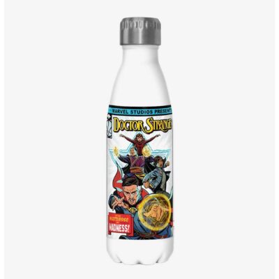 Marvel Doctor Strange in the Multiverse of Madness Comic Cover Stainless Steel Water Bottle