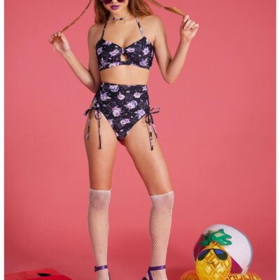 Moon Tarot Cinch High-Waisted Swim Bottoms