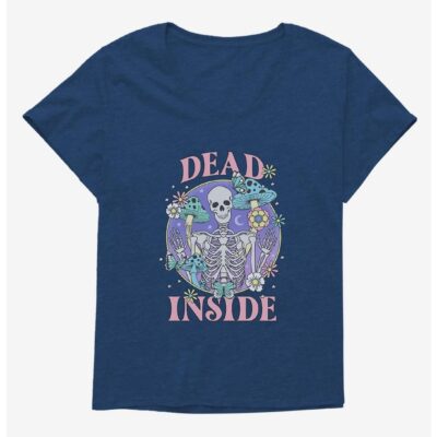 Dead Inside Skeleton Girls T-Shirt Plus Size