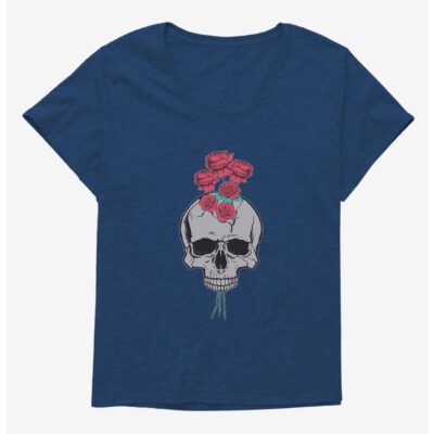 Rosey Skull Girls T-Shirt Plus Size