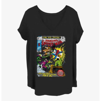 Marvel Spider-Man Sinister Six Comic Girls T-Shirt Plus Size