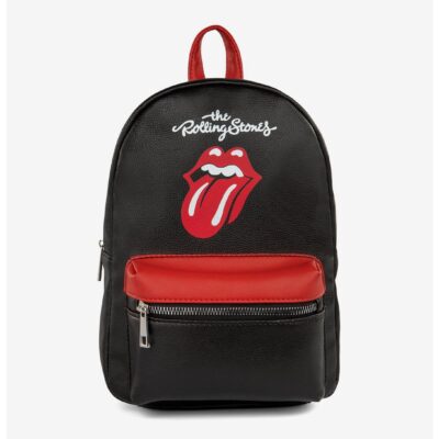 Bugatti Rolling Stones Vegan Leather Mini Backpack Black and Red