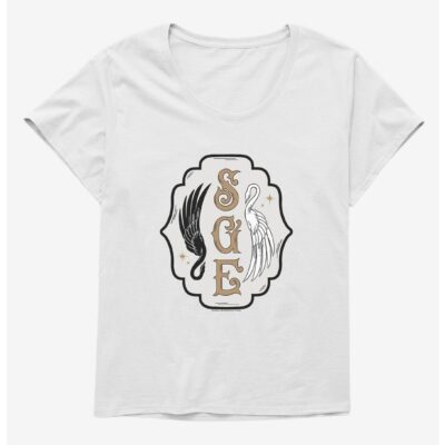 The School For Good And Evil Swan Logo Girls T-Shirt Plus Size