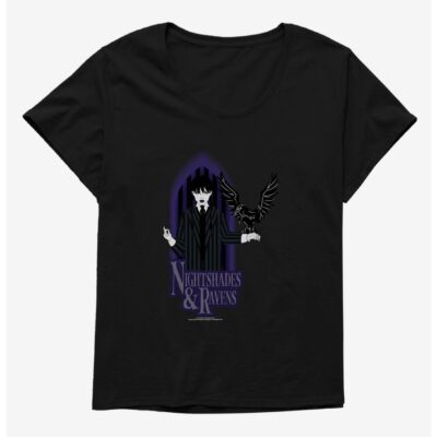 Wednesday Raven Girls T-Shirt Plus Size